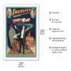 Thurston The Great Magician - Harry Kellars Successor - Vintage Magic Poster c.1908 - Fine Art Matte Paper Print (Unframed) 20x26in view 2