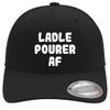 Ladle Pourer AF - Soft Flexfit Baseball Hat Cap, Black, Small/Medium view 1
