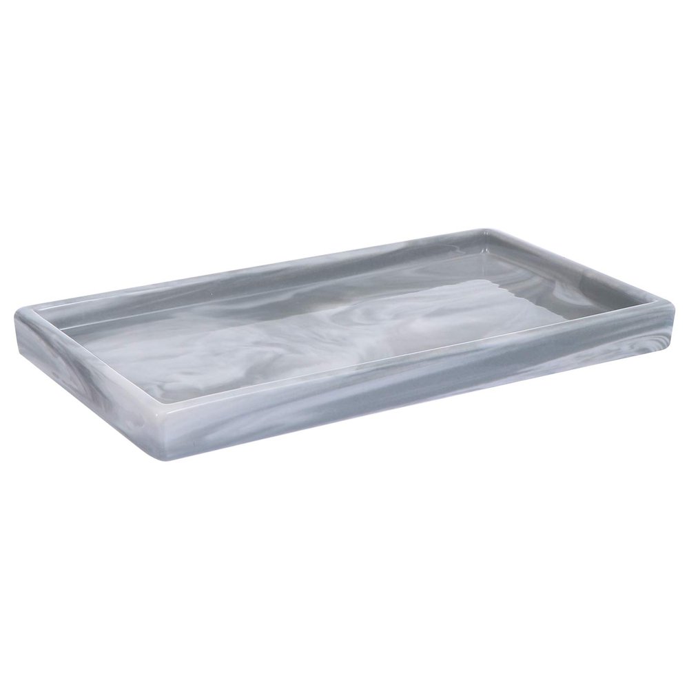 Cabilock 1pc Elegant Ceramic Serving Tray Versatile Jewelry Storage Organizer Nordic Style Marble Pattern for Home and Bathroom Use