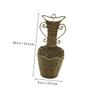 Cabilock 1pc Handmade Woven Flower Basket Decorative Dry Flower Organizer for Home Storage Wall Hanging Design Natural Material for Dried and Home Decor view 2