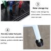 Umbrella Racks Modern Metal Umbrella Stand, 15 Holes 8 Hooks, Commercial Umbrella Bucket in Home Hotel Lobby, Easy to Clean, Black view 4