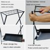 Umbrella Racks Folding Black Umbrella Stand, Stable Metal Umbrella Bucket with Water Storage Tray, 18 Holes and 10 Hooks, Suitable for Hotel Business, 54x30x55cm view 4