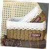Flower Fruit Basket Hand-woven Storage Container Natural Decor for Home view 4