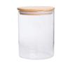Glass Storage Tanks, Bamboo Lids with Sealing Strips, Transparent Food Storage Tanks, Can Store Tea, Coffee, Spices, Etc.-950ml view 1