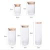 Glass Storage Tanks, Bamboo Lids with Sealing Strips, Transparent Food Storage Tanks, Can Store Tea, Coffee, Spices, Etc.-950ml view 2