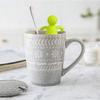2 Pack Loose Leaf Tea Steeper Fine Mesh Tea Infuser with Silicone Handle Stainless Steel Tea Ball for Loose Tea, Gray and Green view 3