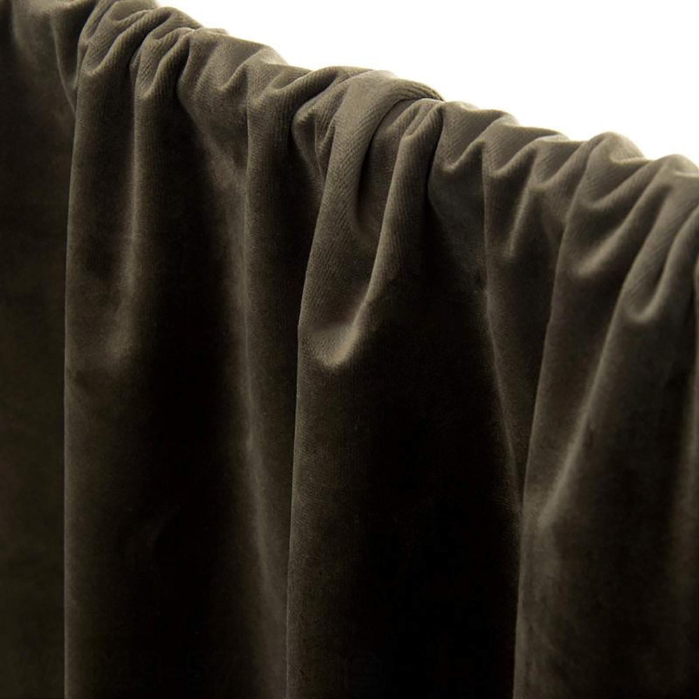Dami Soft Thicker Velvet Fabric Upholstery Dressmaking Curtain Blind Cushion Craft Velour Material 150 cm Wide Sold by The Meter(Color:Deep Coffee)