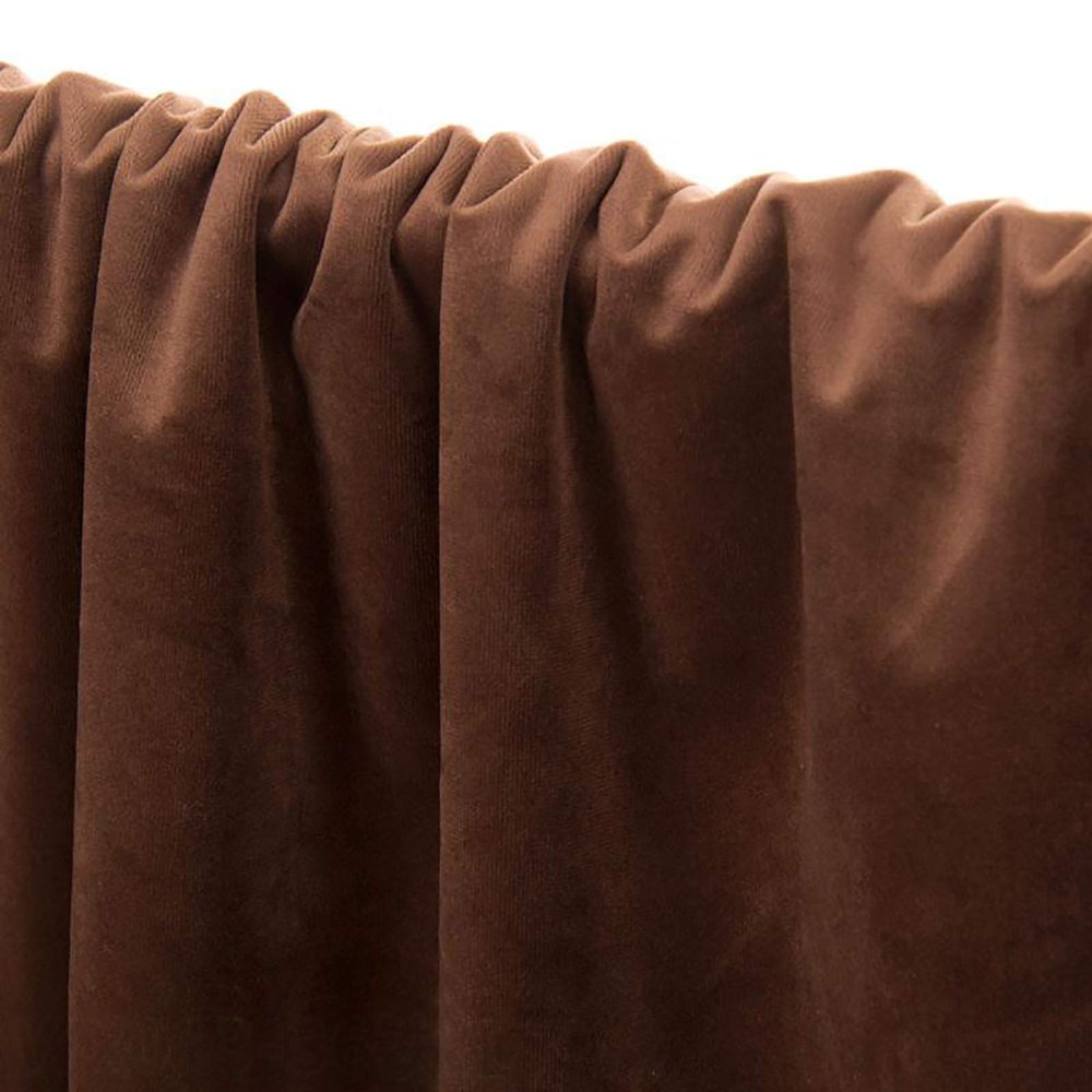 Dami Soft Thicker Velvet Fabric Upholstery Dressmaking Curtain Blind Cushion Craft Velour Material 150 cm Wide Sold by The Meter(Color:Iron Oxide red)