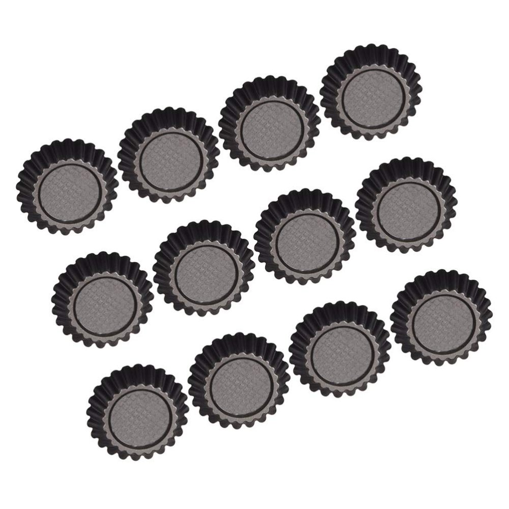 12pcs Cake Mold Tart Mold Bake Mold Muffin Mold DIY Mold Baking Mold Baking Tool Tartlet Mold Pie Mold Bakeware Mold for DIY Pastry Mold Egg Tarts Mold