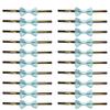 Cabilock 100pcs Lollipop Bow Ties Party Favor Bags Twist Tie present Goodie Candy Treat Biscuit Bags Packaging Ties Reusable Bag Wrapping Ties For Bread Cookies Sky- blue view 1