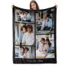 MIHOSI Custom Blanket with Picture, Personalized Blankets for Adults Kids - Customizable Photo Blanket, Customized Blankets as Gifts for Mom Dad Family Best Friends view 2