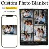 MIHOSI Custom Blanket with Picture, Personalized Blankets for Adults Kids - Customizable Photo Blanket, Customized Blankets as Gifts for Mom Dad Family Best Friends view 3