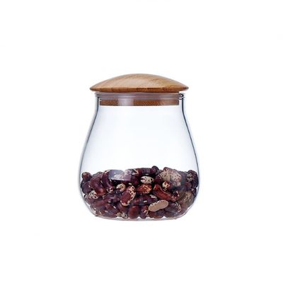 400ML, 900ML Glass Storage Jars, Spice Jars, Sealed Glass Bottles with lids, Kitchen jar Storage containers, Candy Jars can Contain Coffee Beans, Tea, Spices and candies-400ml