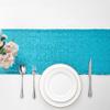 6 Packs 12 x 72 inches Turquoise Sequin Table Runner, Glitter Runner for Birthday Party Supplies Decorations Wedding Bachelorette Holiday Celebration Bridal Shower Baby Shower view 2