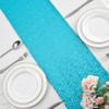 6 Packs 12 x 72 inches Turquoise Sequin Table Runner, Glitter Runner for Birthday Party Supplies Decorations Wedding Bachelorette Holiday Celebration Bridal Shower Baby Shower view 4