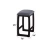 Acme Razo Counter Height Stool (1Pc) in Fabric & Weathered Espresso view 2