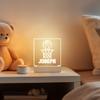 With Love From Julie Personalized Night Light for Kids Girls Boys Customized Gifts for Baby Boy Bedroom Decor Basketball view 3