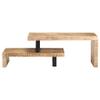 2 Piece Coffee Table Set Solid Mango Wood view 4