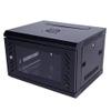 AUTOKOLA Home 6U Equipped Iron Network Cabinet with Cooling Fan Black 3-7 Days Delivery view 1