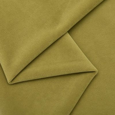 Dami Soft Velvet Fabric Upholstery Dressmaking Curtain Blind Cushion Craft Velour Material 150 cm Wide Sold by The Meter(Color:Mustard Yellow)