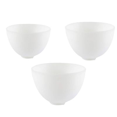 EXCEART 3Pcs Plastic Facial Mixing Bowls Stirring Bowls Cosmetic Beauty Tool