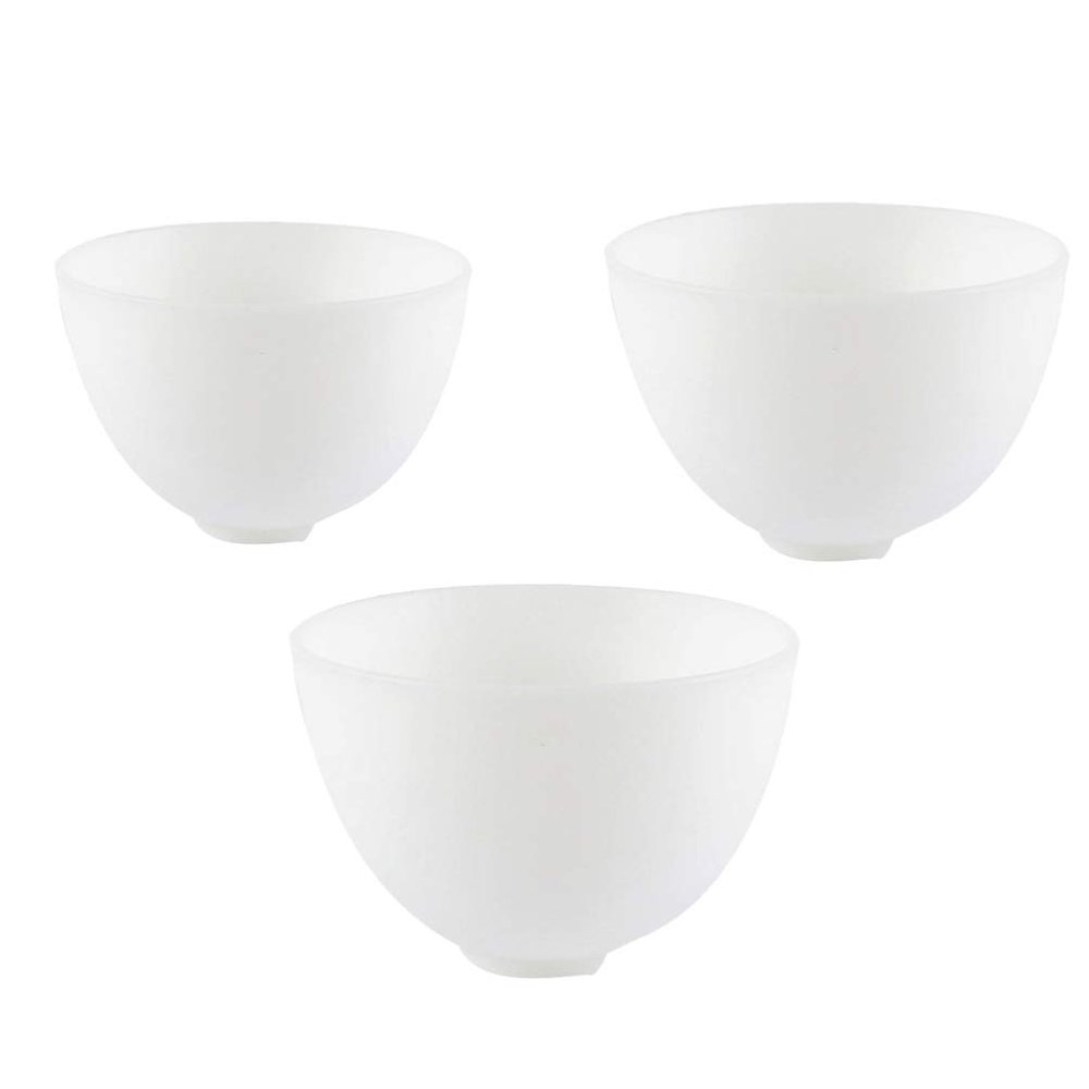 EXCEART 3Pcs Plastic Facial Mixing Bowls Stirring Bowls Cosmetic Beauty Tool