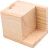 Set of 4 Bed Risers Furniture Square Risers 2 Inches Height Heavy Duty Unfinished Solid Wood Furniture Legs Bed Lifts Furniture Legs for Sofa Couch Chair Table Legs,Helps You Storage Under The Bed view 3
