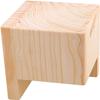 Set of 4 Bed Risers Furniture Square Risers 2 Inches Height Heavy Duty Unfinished Solid Wood Furniture Legs Bed Lifts Furniture Legs for Sofa Couch Chair Table Legs,Helps You Storage Under The Bed view 4