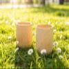 2PCS Wooden Tea Cup and Coffee Mug - Natural Bamboo Wine Camping Travel Mug for Outdoor Drinking - Gift for Hot Drinks, Beer view 3