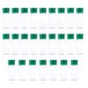 Cabilock 25pcs Plastic Spice Dispenser and Seasoning Jar for Kitchen and Bbq Coarse Spice Containers Removable Lid Green view 1