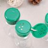 Cabilock 25pcs Plastic Spice Dispenser and Seasoning Jar for Kitchen and Bbq Coarse Spice Containers Removable Lid Green view 4