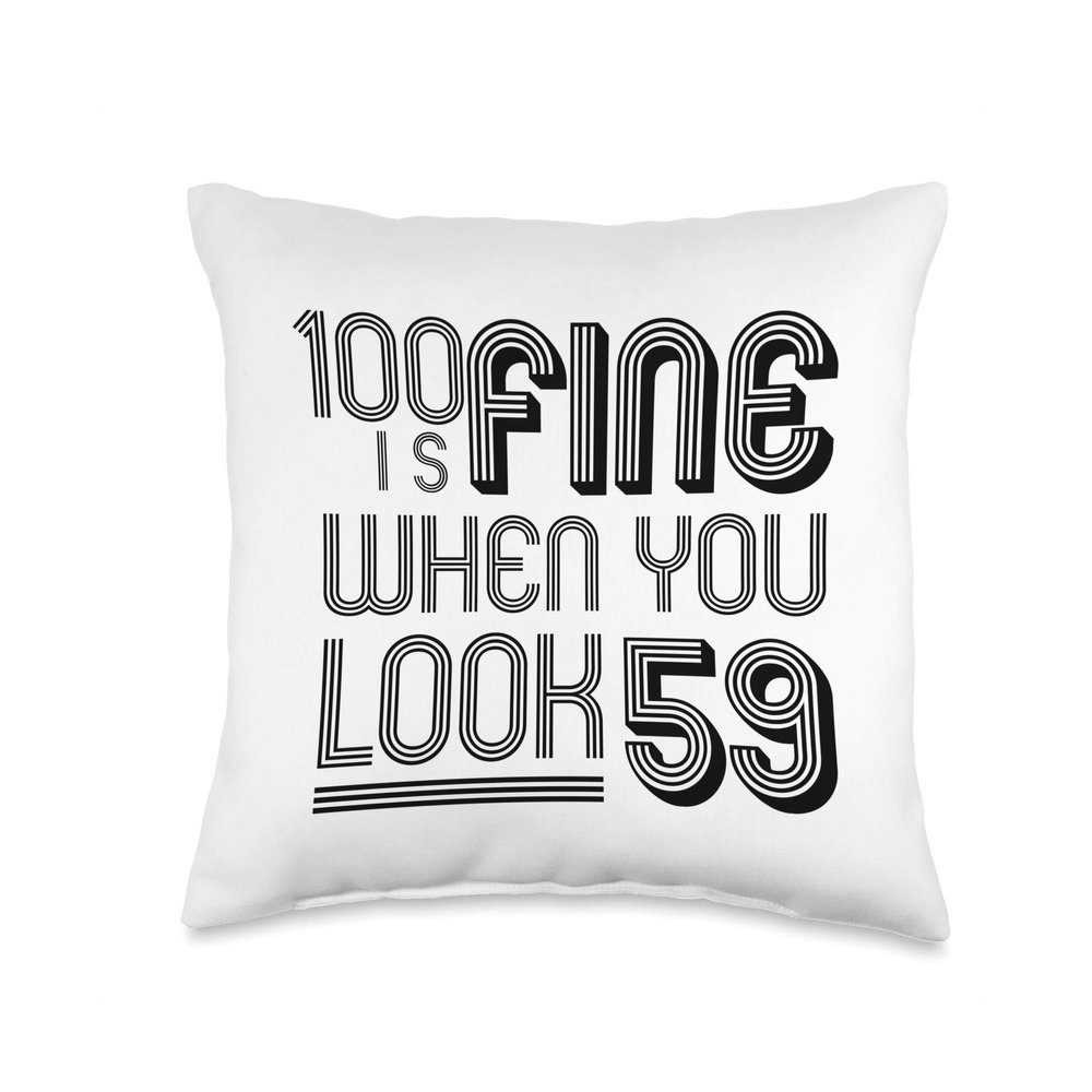 100th Birthday Gift for her Women Grandma 100 Year Old 1922 Throw Pillow
