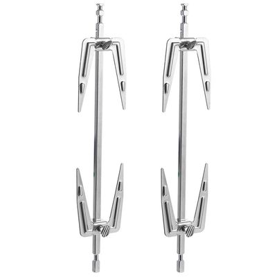 Hemoton 2pcs Stainless Steel Air Fryer Forks for Bbq Durable Rotisserie Grilling Forks for Chicken Fish and Meat Easy Clean Kitchen Accessories