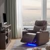 Merax Electric Recliner Chair with USB Charge Port, 360 Swivel Tray Table, Hand in-Arm Storage, and Cup Holders, Ambient Lighting - Ambient Lighting Gaming Recliner Chair Home Theater Seating view 3