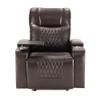 Merax Electric Recliner Chair with USB Charge Port, 360 Swivel Tray Table, Hand in-Arm Storage, and Cup Holders, Ambient Lighting - Ambient Lighting Gaming Recliner Chair Home Theater Seating view 4
