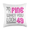 70th Birthday Gifts for her Women 70 Year Old Grandma 1952 Throw Pillow view 1