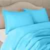 APRbedding Duvet Cover 3 Piece Set  Ultra Soft Double 800 TC 100% Egyption Cotton Hotel-Quality  Comforter Cover and 2 Pillow Shams,Aqua Blue -Queen (88'' x 88'') view 3
