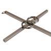 10" Wall Cross | Great Gift for Baptism, First Communion, Confirmation, Weddings | Simple Christian Home Dcor | Made in the USA (Silver-tone Wedding) view 2