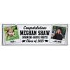 Let's Make Memories Personalized 6ft Graduation Banner - Class of 2026 or Any Year - Graduation Party Decorations - Custom Congratulations Banner - Indoor/Outdoor Vinyl - How Time Flies - Black - 6ft view 1