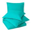 APRbedding Duvet Cover 3 Piece Set  Ultra Soft Double 800 TC 100% Egyption Cotton Hotel-Quality  Comforter Cover and 2 Pillow Shams,Turquoise -Queen (88'' x 88'') view 2