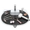 Sink Topper Bathroom Counter Cover & Storage Saver, Foldable Silicone Mat for Hot Tools, Hair Styling & Makeup, Beauty Brush Cleaning Mat, RV Camper Sink Cover & for Small Spaces (Standard Black) view 1