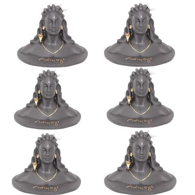 Artisansorissa Adiyogi Shiva Mahadeva Statue for Car Dashboard, Home Office Decor - Black (6)