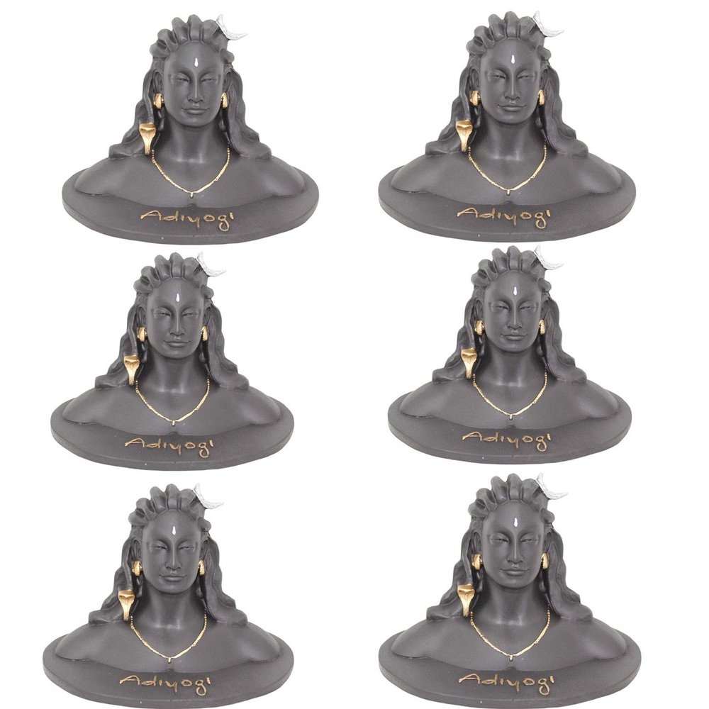 Artisansorissa Adiyogi Shiva Mahadeva Statue for Car Dashboard, Home Office Decor - Black (6)
