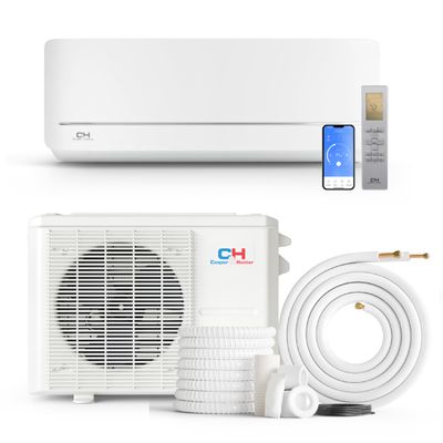 Cooper & Hunter 9,000 BTU 230V Single Zone Wall Mount Ductless Mini Split Air Conditioner & Heat Pump  21.2 SEER2  16FT Installation Kit  Refrigerant Pre-Charged  Inverter