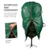 ZOBER Upright Christmas Tree Storage Bag With Drawstring Hem- Fits 9 Ft Trees - Plastic, Waterproof Christmas Tree Bag For Storage Box For Xmas - Strong, Durable Handles - Green view 3