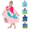 Athaelay Big Pink Mermaid Kids' Bath Towels Soft Microfiber Swim Cover-ups for 3 to 10 Years Old Girls Beach Pool view 1