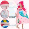 Athaelay Big Pink Mermaid Kids' Bath Towels Soft Microfiber Swim Cover-ups for 3 to 10 Years Old Girls Beach Pool view 3