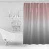 ALAGEO Shower Curtain Pink Grey Gradient Fabric Bath Curtains Solid Color Ombre Bathroom Decor Sets with Hooks Waterproof 72x84inch view 2