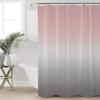 ALAGEO Shower Curtain Pink Grey Gradient Fabric Bath Curtains Solid Color Ombre Bathroom Decor Sets with Hooks Waterproof 72x84inch view 4
