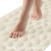 Bligli Bathtub Mat Non Slip, 16x40 inch Extra Long Bath Tub Mat with Strong Suction Cups, Soft Rubber Bathroom Floor Mat, Machine Washable, 100% BPA Free (Beige) view 3
